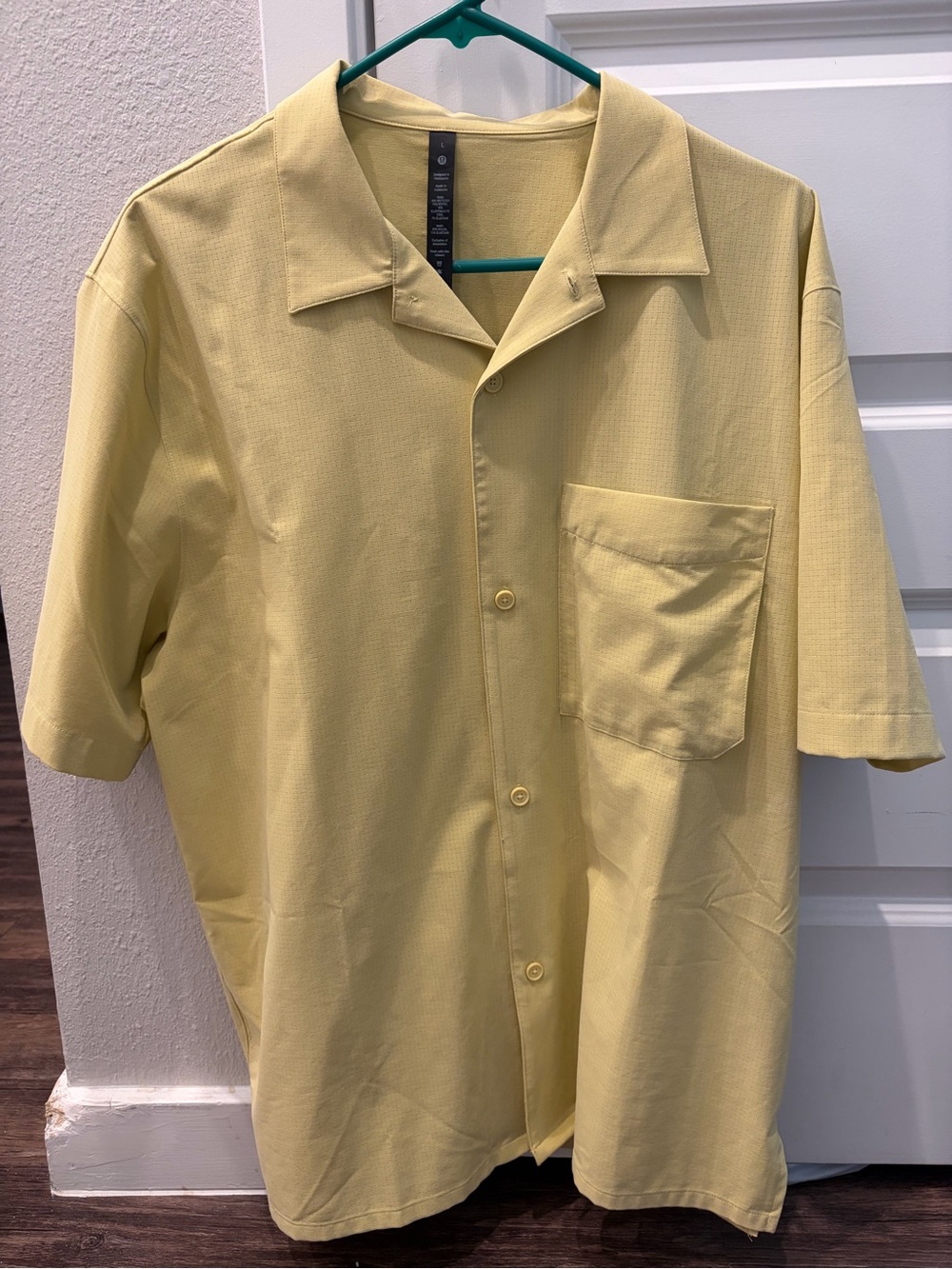 Lululemon Airing Easy Camp Collar Shirt in Finch Yellow